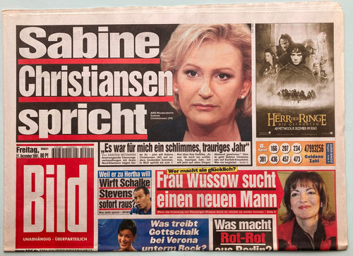 2001 bild zeitung - 21.12.2001,