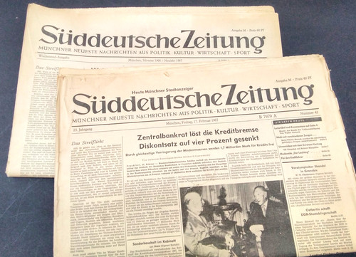 Vintage süddeutsche zeitung - süddeutsche,