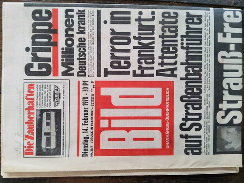 Bild zeitung vom - bild, 14.februar