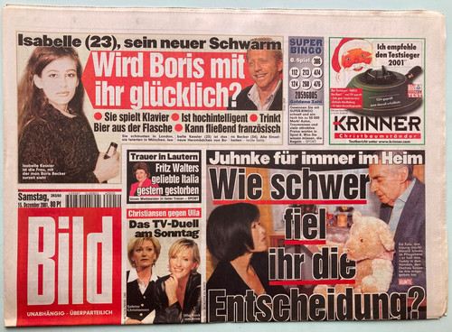2001 bild zeitung - 15.12.2001,