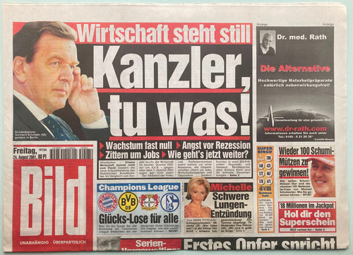 2001 bild zeitung - 24.08.2001,
