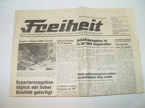 Freiheit zeitung der - der, v