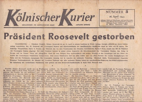 Kölnischer kurier 3 vom - kölnischer, nr.
