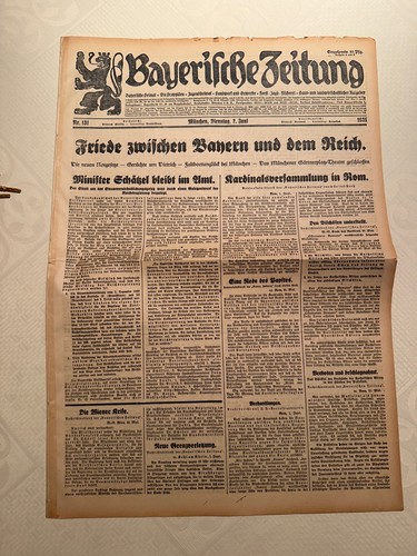 Original bayerische zeitung - bayerische,