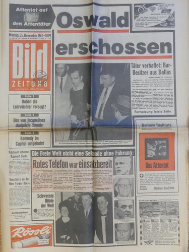 Bild zeitung november 1963 - bild,