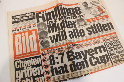 Bild bildzeitung 1984 - bild, 01.06.1984
