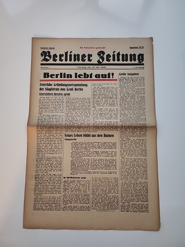 Berliner zeitung auflage v - 1.,