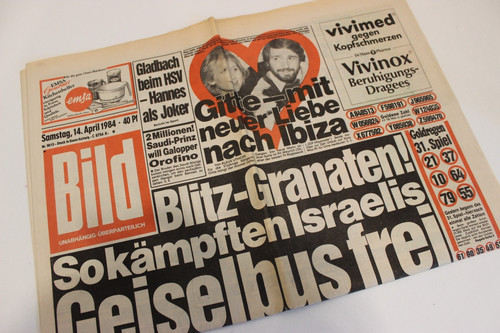 Bild bildzeitung 1984 - bildzeitung, 14.04.1984