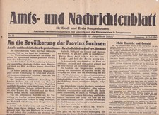 Sangerhausen 1945 - Amts und