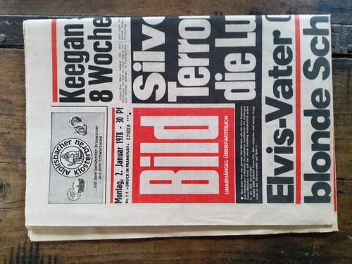 Bild zeitung vom - vom, 1978