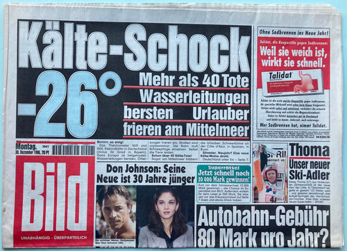 Bild zeitung 1996 - bild,
