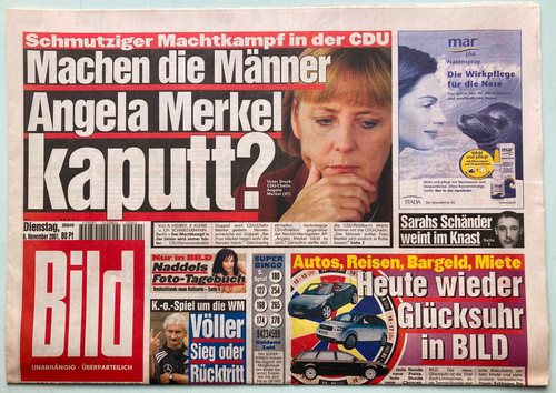 2001 bild zeitung - 06.11.2001,