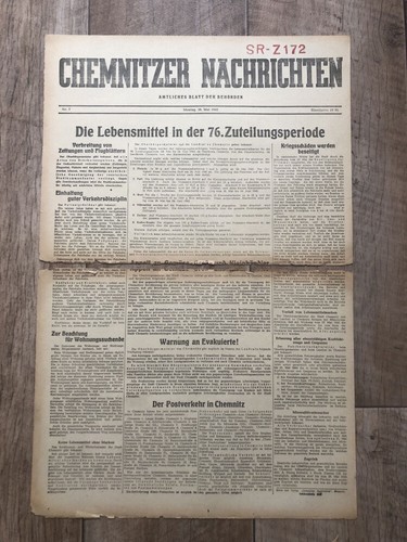 Zeitung blatt juli 1945 mai - blatt,