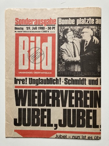 Bild zeitung sonderausgabe - zeitung,