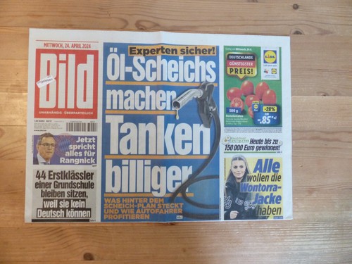 Bildzeitung 2024 ein - 24.04.2024, (ein
