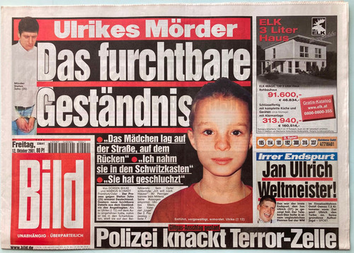2001 bild zeitung - 12.10.2001,