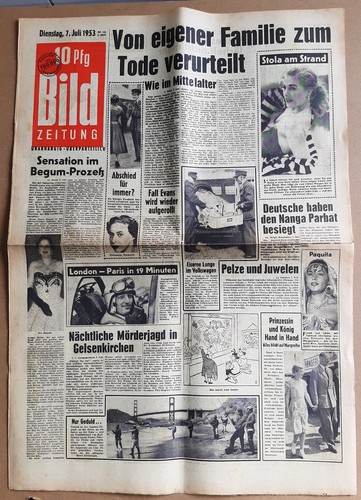 Bild zeitung 07 - zeitung, 07.07.1953