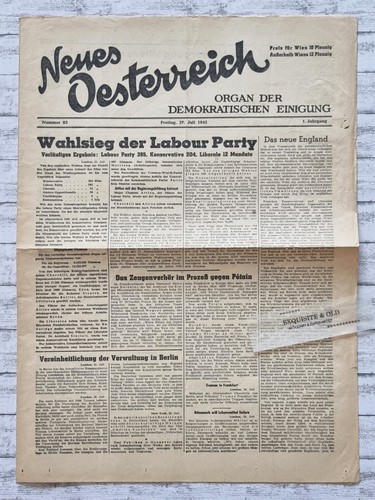 1945 neues oesterreich - 1945,
