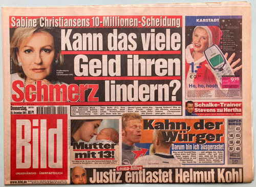 2001 bild zeitung - 20.12.2001,
