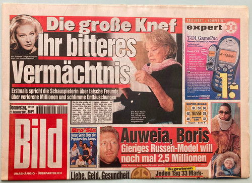 2001 bild zeitung - 27.12.2001,