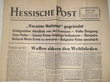 Zeitung Juni 1945 / Hessische