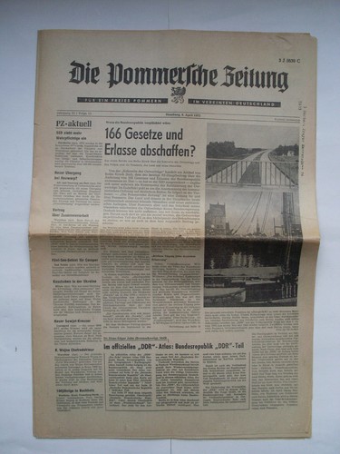 Die pommersche zeitung alte - pommersche,