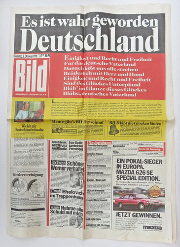 Bild zeitung vom - vom, 2.