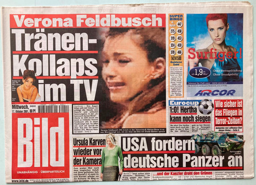2001 bild zeitung - 17.10.2001,