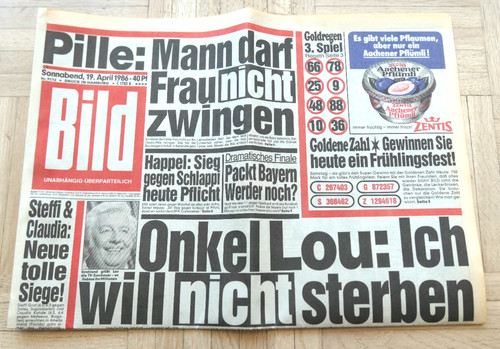 Bildzeitung 1986 april - bildzeitung,