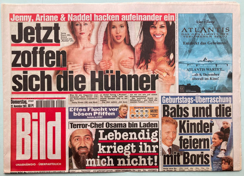 2001 bild zeitung - 22.11.2001,