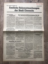 Zeitung Blatt 1945 September