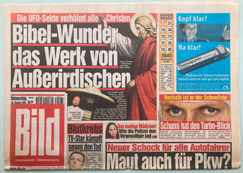 2001 bild zeitung - 16.08.2001,