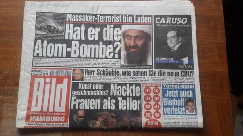 Orginal bild zeitung vom - vom, 8