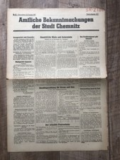 Zeitung Blatt August 1945