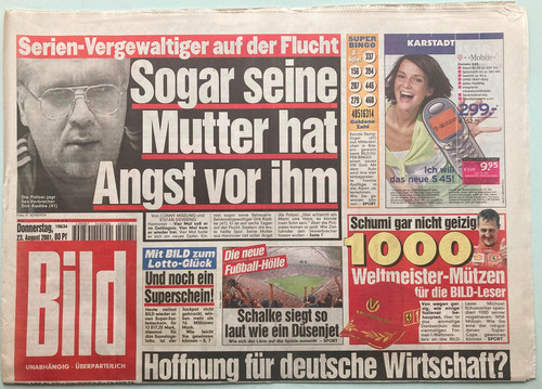 2001 bild zeitung - 23.08.2001,