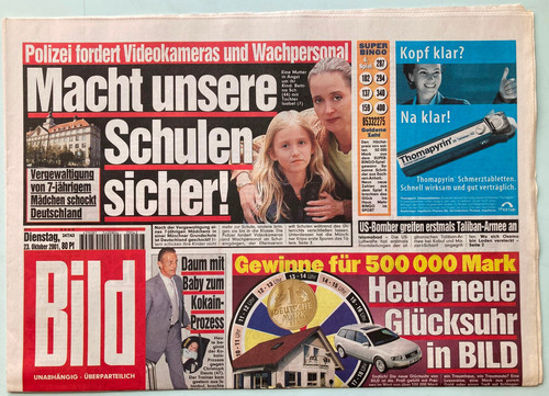 2001 bild zeitung - 23.10.2001,