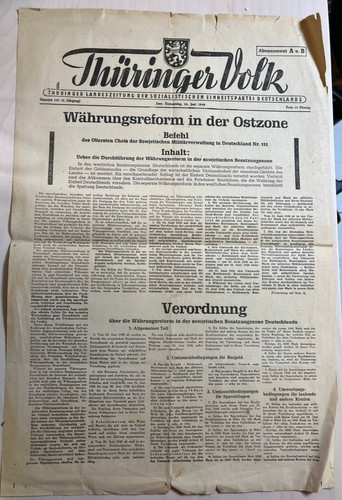 Thüringer volk landeszeitung - thüringer,