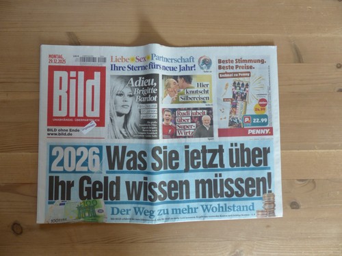 Bildzeitung 2025 ein - , (ein