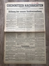 Zeitung Blatt Juli 1945 Mai