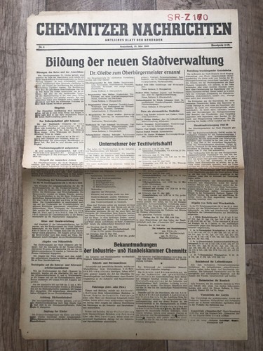 Zeitung blatt juli 1945 mai - 1945,