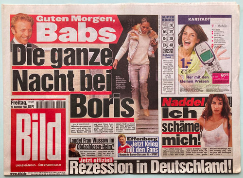 2001 bild zeitung - 23.11.2001,