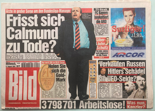 2001 bild zeitung - 08.08.2001,