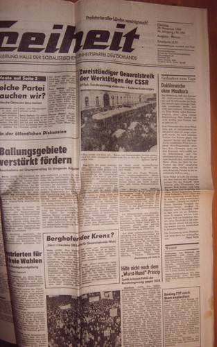 Dessau 1989 zeitung - 28.11.1989,