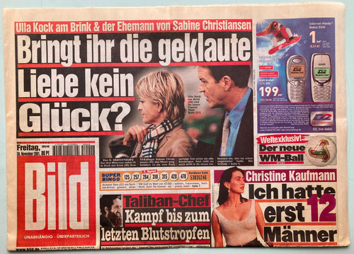 2001 bild zeitung - 30.11.2001,