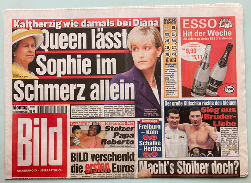 2001 bild zeitung - 10.12.2001,