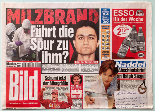 2001 bild zeitung - 15.10.2001,