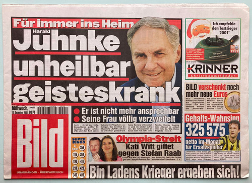 2001 bild zeitung - bild,